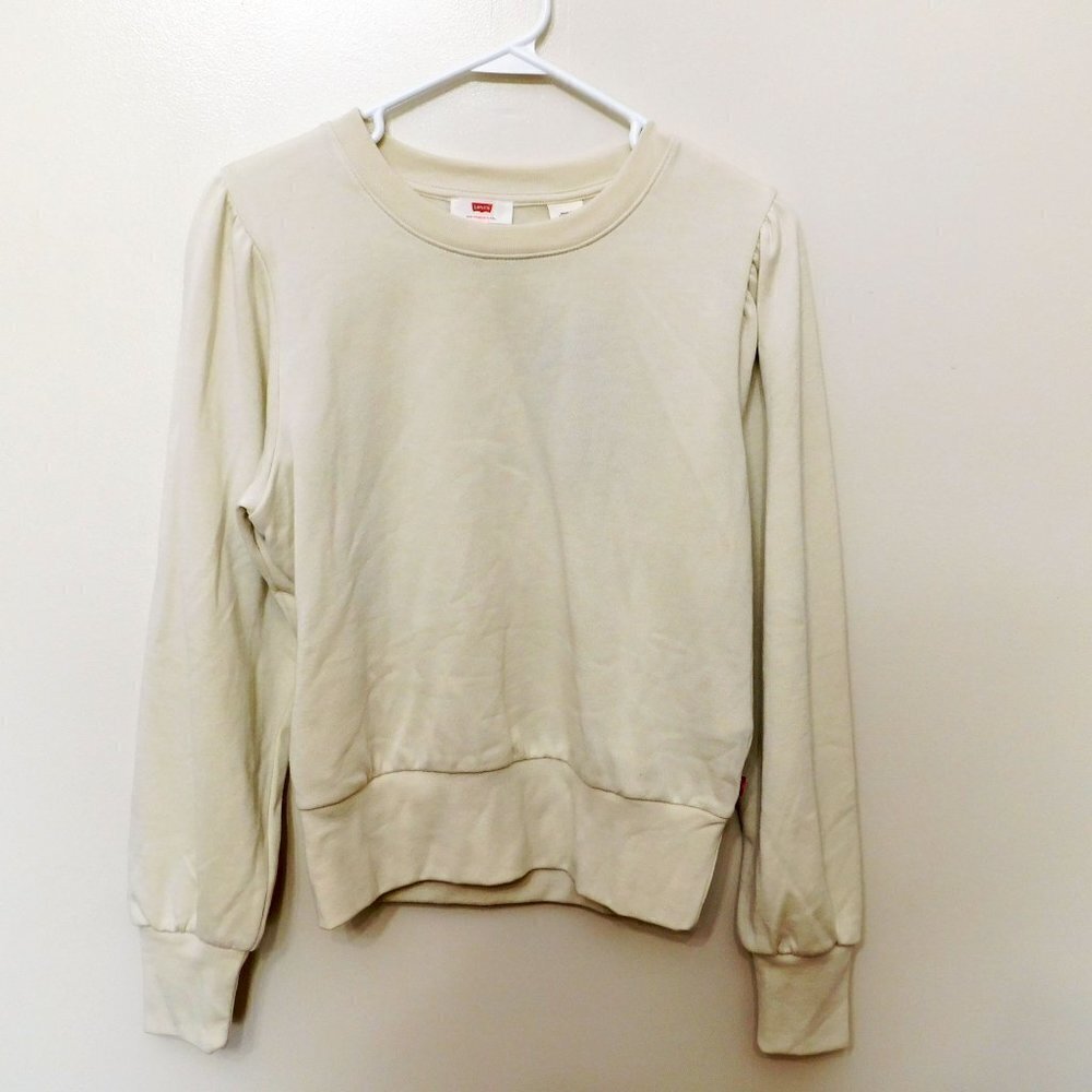 Jr318 levi's beige women's golden girl sweatshirt size S